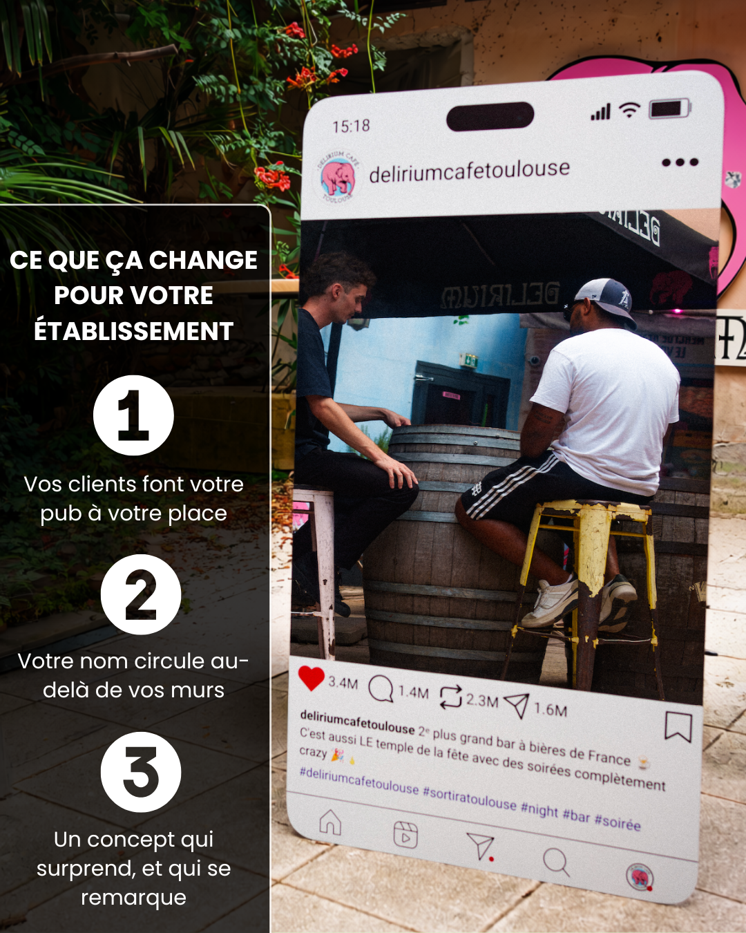 Social Mirror - Miroir Instagram personnalisé