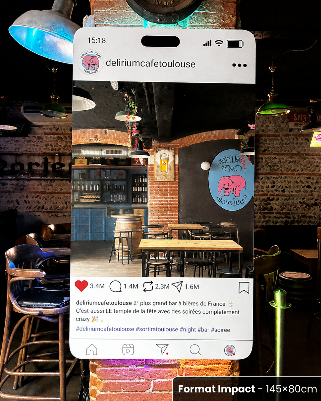 Social Mirror - Miroir Instagram personnalisé