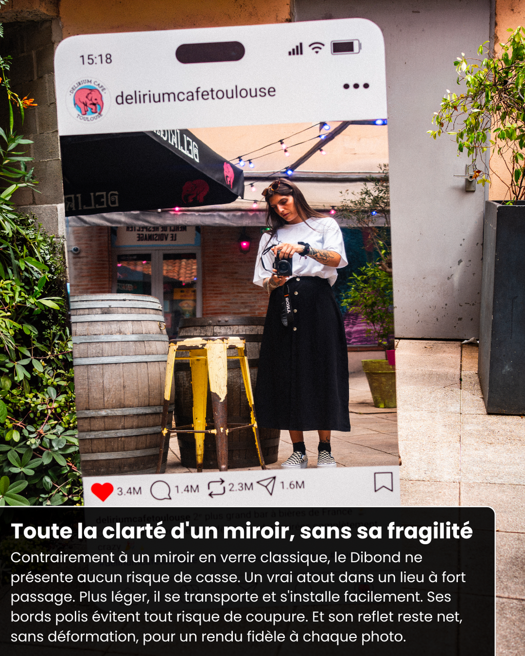 Social Mirror - Miroir Instagram personnalisé